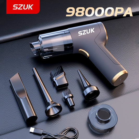 SZUK Handheld Car Vacuum Cleaner – Powerful Mini Wireless Cleaning Machine