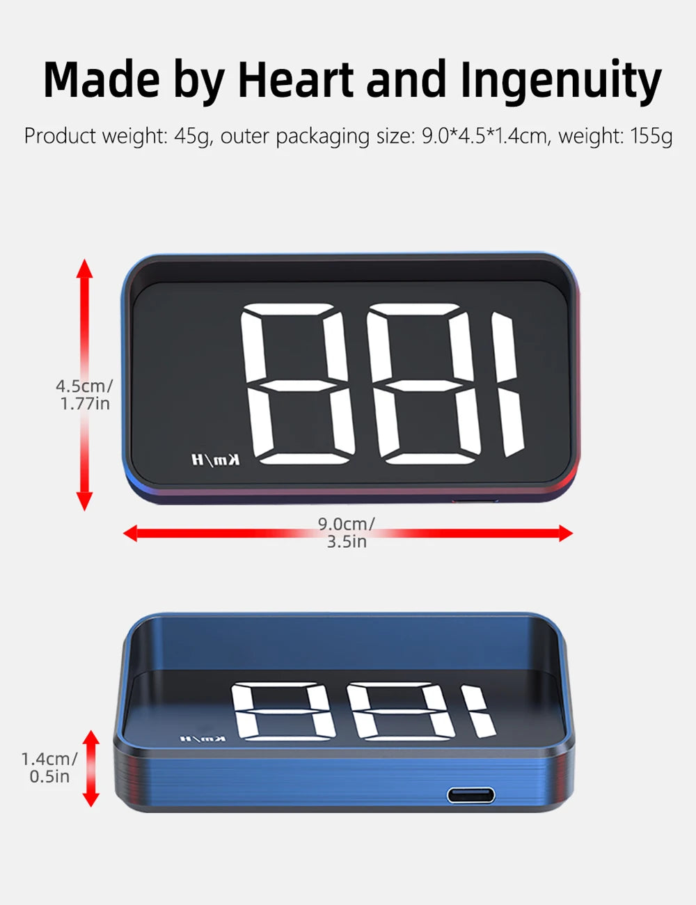 Car Head-Up Display M2 GPS Speedometer