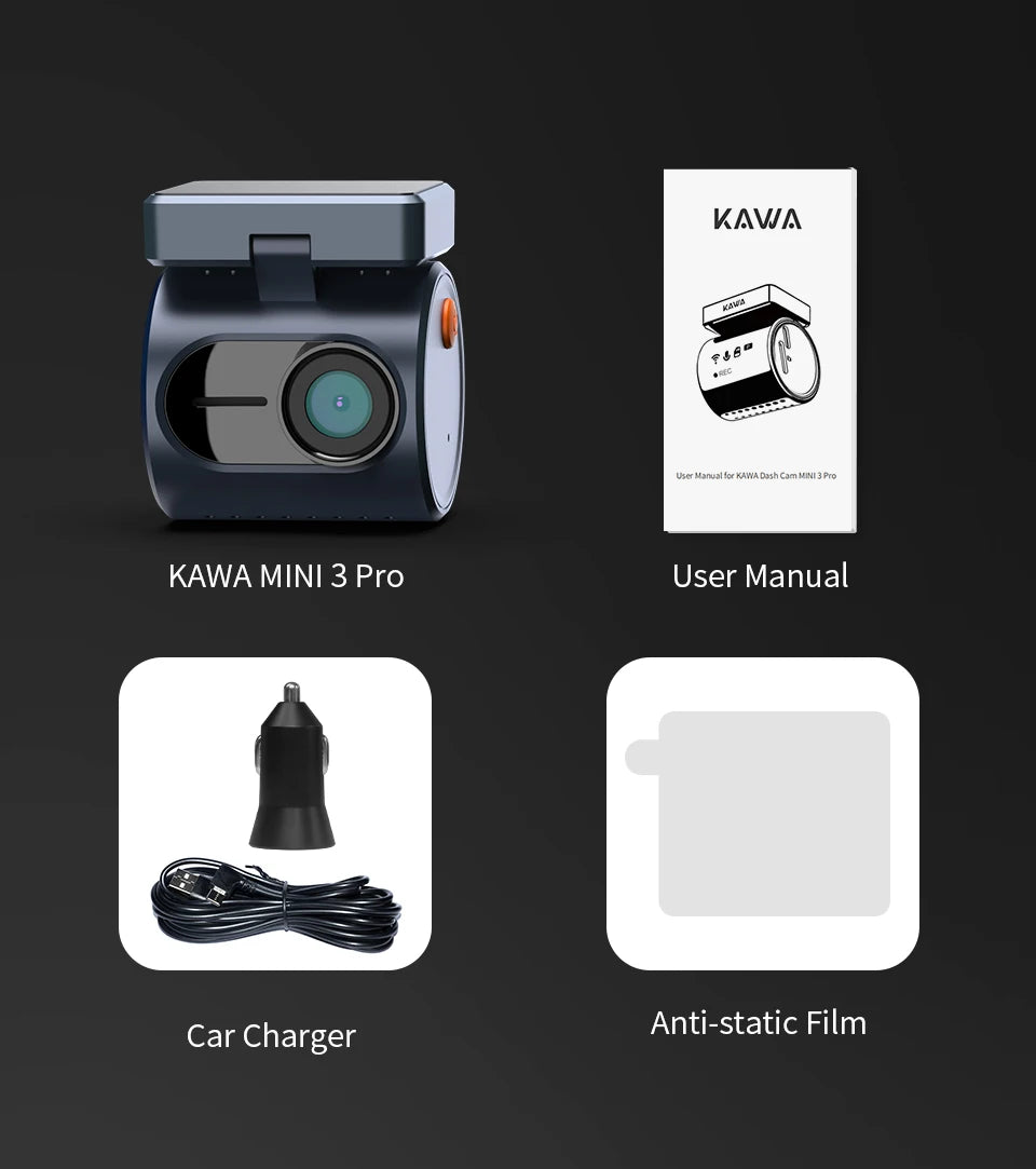 KAWA MINI 3 Pro Dash Cam 2K