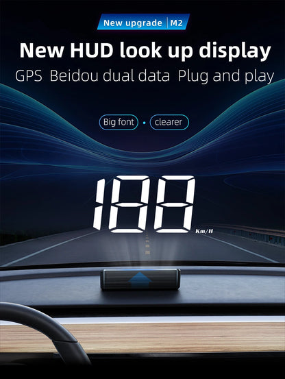 Car Head-Up Display M2 GPS Speedometer