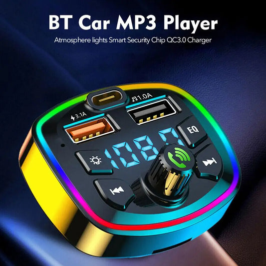 Bluetooth 5.0 Car FM Transmitter & Charger