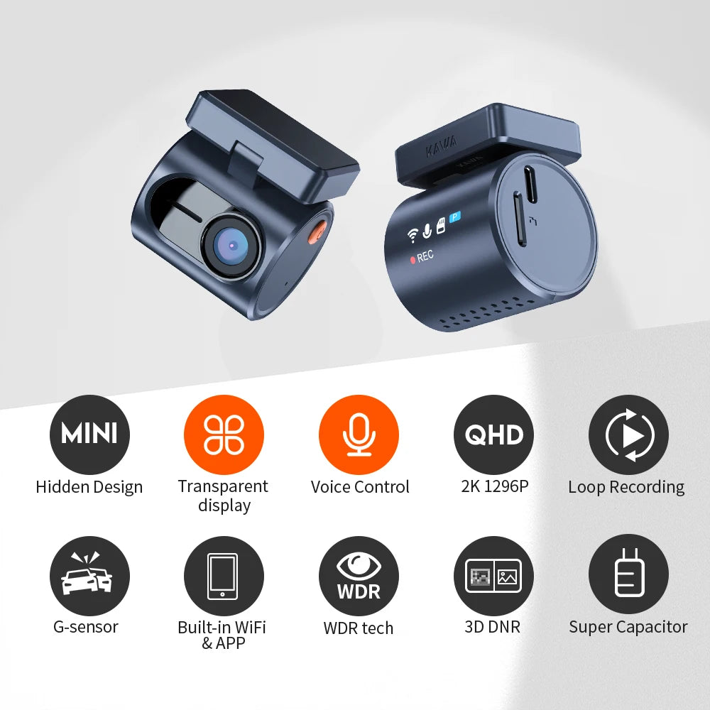 KAWA MINI 3 Pro Dash Cam 2K