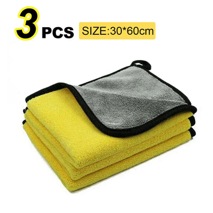 Premium Microfiber Car Wash Towel - Ultra-Absorbent Cleaning Cloth for Car Care & Detailing