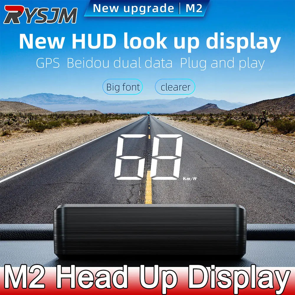 Car Head-Up Display M2 GPS Speedometer