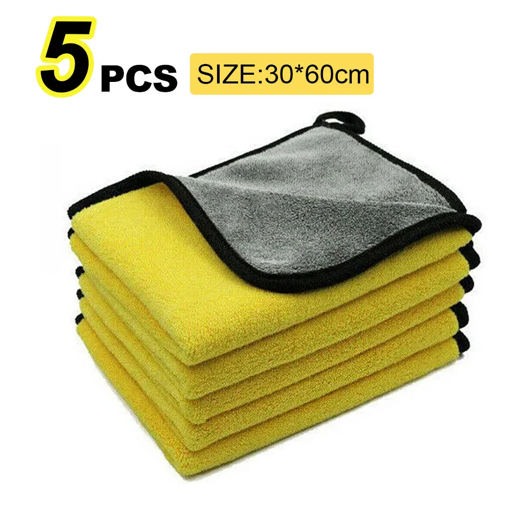 Premium Microfiber Car Wash Towel - Ultra-Absorbent Cleaning Cloth for Car Care & Detailing