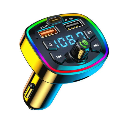 Bluetooth 5.0 Car FM Transmitter & Charger