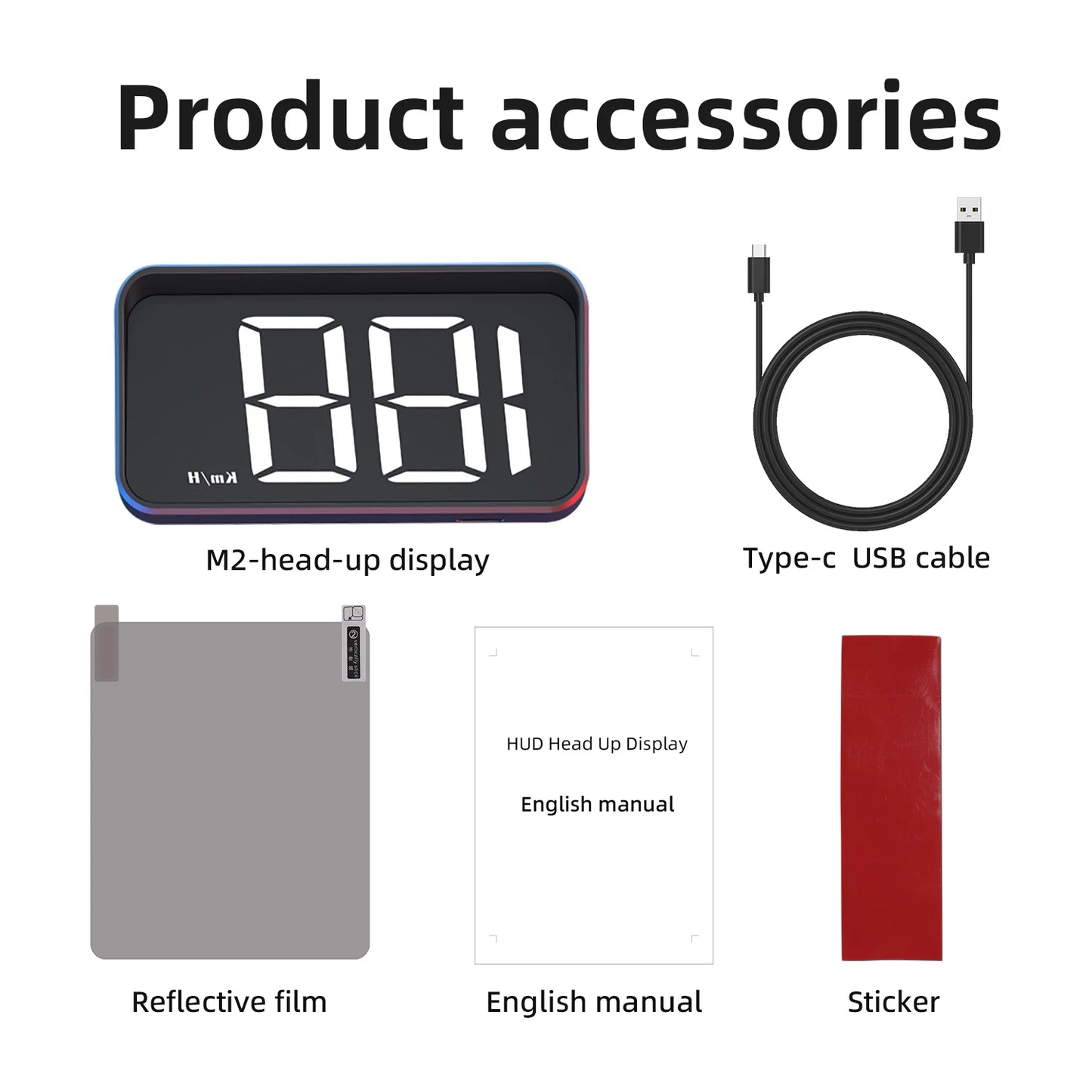 Car Head-Up Display M2 GPS Speedometer